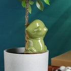 Ороситель для домашних растений и сада "Лягушка" Кунгурская керамика, 0.1л, 16см, зелёный - фото 6562094