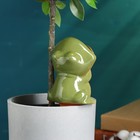 Ороситель для домашних растений и сада "Лягушка" Кунгурская керамика, 0.1л, 16см, зелёный - фото 6562095