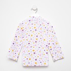 Кофточка детская, цвет белый/сиреневый, рост 74 см - Фото 3