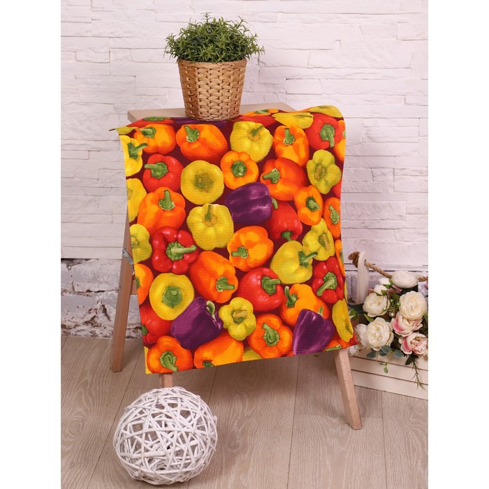 Полотенце  Перец 50х60см, вафля 170г/м, хл100% - Фото 1