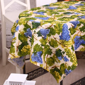 

Скатерть 150х150 см "Виноград", хл 100%, рогожка