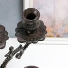 Металлический подсвечник на 5 свечей «Канделябр. Королевский», чугун, чёрный 43×29×29 см - Фото 3