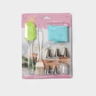 Набор кондитерский «Айс», 9 предметов: лопатка, кисть, адаптер, мешок 30×15 см, насадки 5 шт - Фото 9