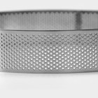 Форма перфорированная для выпечки Доляна «Круг», d=18 см, цвет серебристый - Фото 4