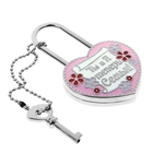 Замок с заливкой и ключом "Ты и я теперь семья" - Фото 2