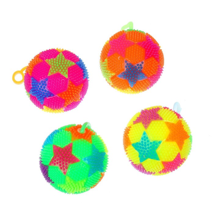 Мяч световой «Ты супер», цвета МИКС, в шоубоксе - фото 1885326885