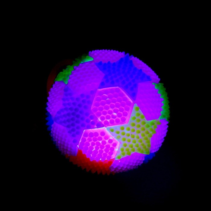 Мяч световой «Ты супер», цвета МИКС, в шоубоксе - фото 1885326887