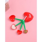 Набор мерных ложек Доляна «Лавли», 4 шт.: 2.5/5/7.4/15 мл - Фото 2