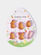 Формы для печенья Доляна «Пасхальный», набор 6 шт., 8×7×2 см, пластик, розовые - Фото 9