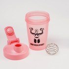 Шейкер спортивный «Женщина с гантелями», 400 мл - Фото 2