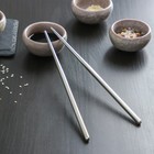 Палочки для суши Bacchette, длина 21 см, цвет серебряный - фото 10015636