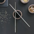 Палочки для суши Bacchette, длина 21 см, цвет серебряный - Фото 3