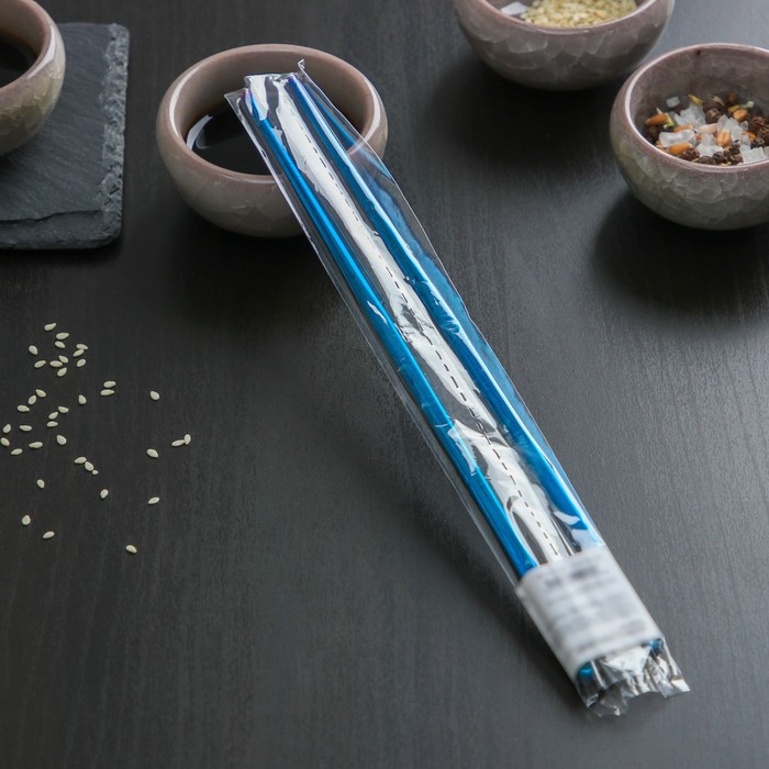 Палочки для суши Bacchette, длина 21 см, цвет синий - фото 1907395009