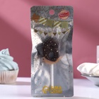 Свеча в торт «Шоколадная глазурь», цифра 6.3.8 см - Фото 3