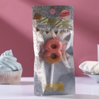 Свеча в торт «Клубничная глазурь», цифра 8, розовая, 3.8 см - Фото 3