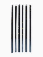 Свечи в торт, 6 штук «Исполнение желаний», 16.5 см, чёрный с золотом - фото 809602758