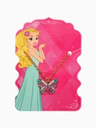 Кулон детский Выбражулька«Бабочка», 40 см, цветной в золоте - фото 60800516