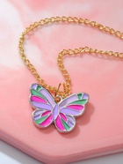 Кулон детский Выбражулька«Бабочка», 40 см, цветной в золоте - фото 60800518