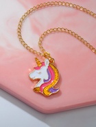 Кулон детский Выбражулька«Единорог», 40 см, цветной в золоте - Фото 5