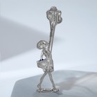 Брошь «Девочка» с воздушными шарами, цветная в серебре - Фото 2