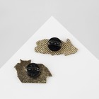 Набор значков (2 шт.) «Домашние животные», цветной в золоте - Фото 4