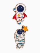 Набор значков (2 шт.) «Космонавты» супер-герои, цветной в золоте - Фото 1