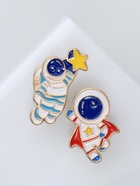 Набор значков (2 шт.) «Космонавты» супер-герои, цветной в золоте - Фото 6