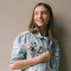 Значок «Графичные животные», лиса, оранжево-белый в золоте - Фото 8