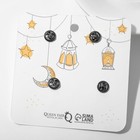 Набор значков (4шт) «Животные» в шарфах, цветной в серебре - Фото 3