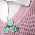 Набор значков (3 шт.) «Сохрани планету», цветной в чёрном металле - Фото 4