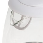 Чайник электрический WILLMARK WEK-1708G, стекло, 1.7 л, 2200 Вт, LED-подсветка, белый - фото 51334786 Чайник электрический WILLMARK WEK-1708G, стекло, 1.7 л, 2200 Вт, LED-подсветка, белый - фото 51334786