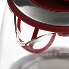 Чайник электрический WILLMARK WEK-2005G, стекло, 2 л, 2200 Вт, LED-подсветка, бордовый - фото 51627084 Чайник электрический WILLMARK WEK-2005G, стекло, 2 л, 2200 Вт, LED-подсветка, бордовый - фото 51627084