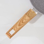 Сковорода Magistro Natural, d=22 см, ручка soft-touch, антипригарное покрытие, индукция, кованый алюминий, серая - Фото 3