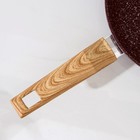 Сковорода Natural. Brown, d=22 см, ручка soft-touch, антипригарное покрытие, индукция, кованый алюминий, коричневая - Фото 3