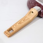 Сковорода Natural. Brown, d=22 см, ручка soft-touch, антипригарное покрытие, индукция, кованый алюминий, коричневая - Фото 4