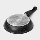 Сковорода Magistro Dark, d=20 см, съёмная ручка soft-touch, антипригарное покрытие, индукция, кованый алюминий, чёрная - Фото 8