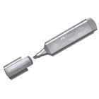Маркер Текстовыделитель Faber-Castell TL 46 Metallic, мерцающий серебристый, 1 - 5 мм, 154661 - фото 19552444