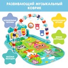 Музыкальный развивающий коврик «Милые зверята», русское озвучивание, голубой - Фото 4