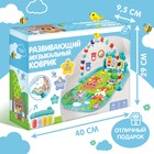 Музыкальный развивающий коврик «Милые зверята», русское озвучивание, голубой - Фото 10
