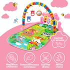 Музыкальный развивающий коврик «Милые зверята», русское озвучивание, розовый - Фото 3