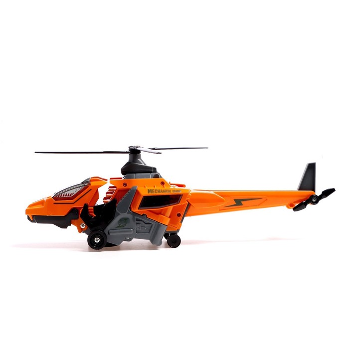 Робот «Вертолёт», трансформируется в динозавра, световые и звуковые эффекты, цвет МИКС - фото 1905947406