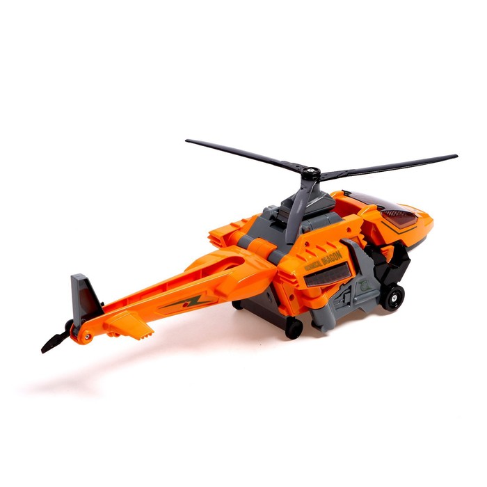 Робот «Вертолёт», трансформируется в динозавра, световые и звуковые эффекты, цвет МИКС - фото 1883850766