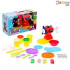 Набор для игры с пластилином «Веселый самолетик», 4 баночки с пластилином, МИКС - Фото 1