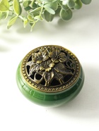 Курильница для благовоний, подставка для конусов TAKE IT EASY «Нефрит», 9.5×7 см, керамика, зелёная - Фото 3