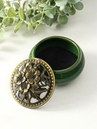 Курильница для благовоний, подставка для конусов TAKE IT EASY «Нефрит», 9.5×7 см, керамика, зелёная - Фото 4