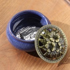 Курильница для благовоний, подставка для конусов TAKE IT EASY «Авантюрин», 9.5×7 см, МИКС - Фото 3