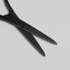Ножницы маникюрные, прямые, узкие, 9 см, цвет чёрный - Фото 2