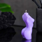 Фигурная свеча "Женский торс" фиолетовая, 65 гр - Фото 2