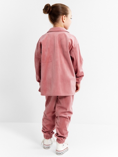 Костюм детский KAFTAN Velvet, размер 32 (110-116 см), розовый