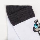 Носки детские «Мишка с большими глазами», цвет белый, размер 16-18 - фото 53811654